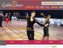 Tablet Screenshot of goldendance.pl